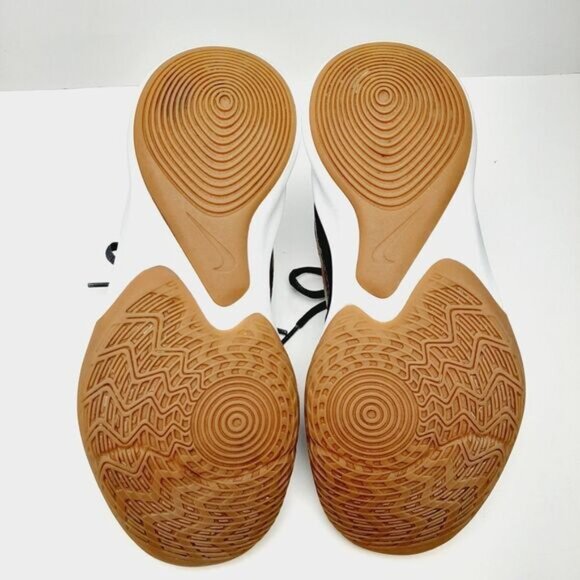 NIKE Precision 3 Black Metallic Copper Swoosh Athletic Shoes Runners Sz 8 - Picture 13 of 15